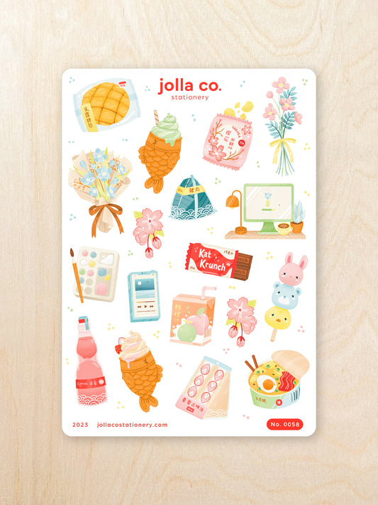 Lofi Study Sticker Sheet | For Bullet Journals, Planners, & Crafts