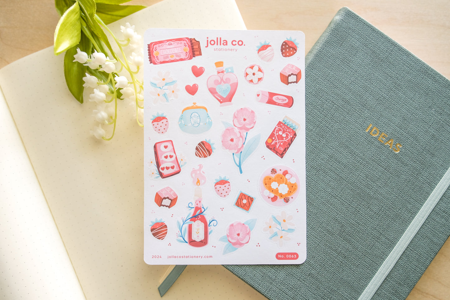 Date Night Sticker Sheet | For Bullet Journals, Planners, & Crafts