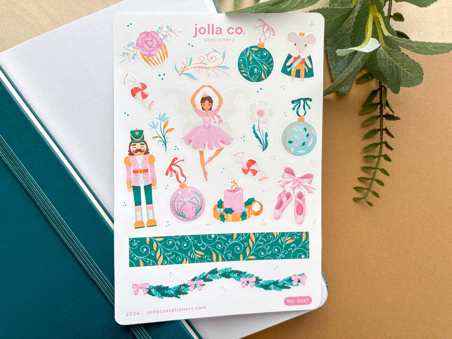 Christmas at the Ballet Sticker Sheet | For Bullet Journals, Planners, & Crafts