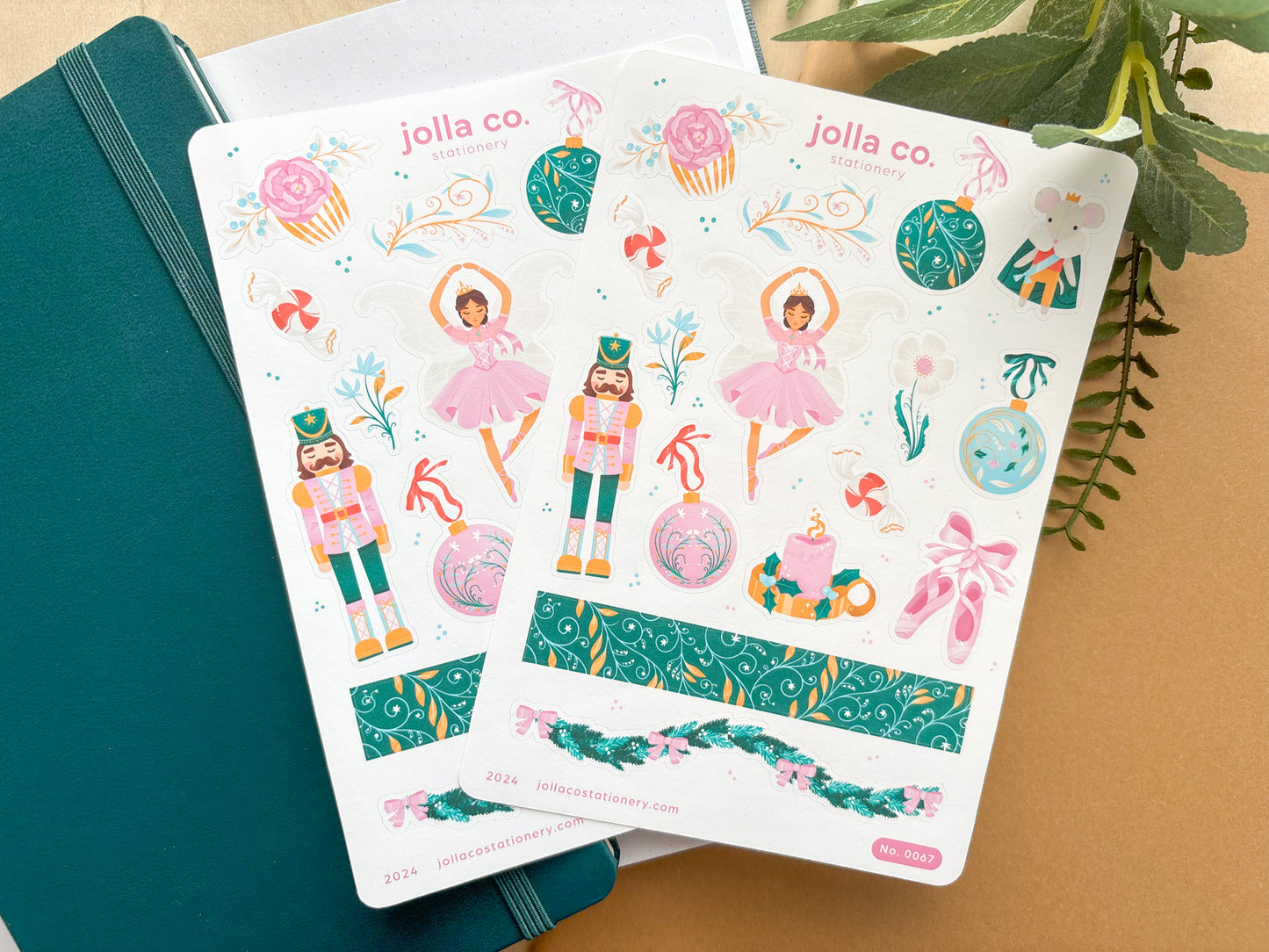 Christmas at the Ballet Sticker Sheet | For Bullet Journals, Planners, & Crafts