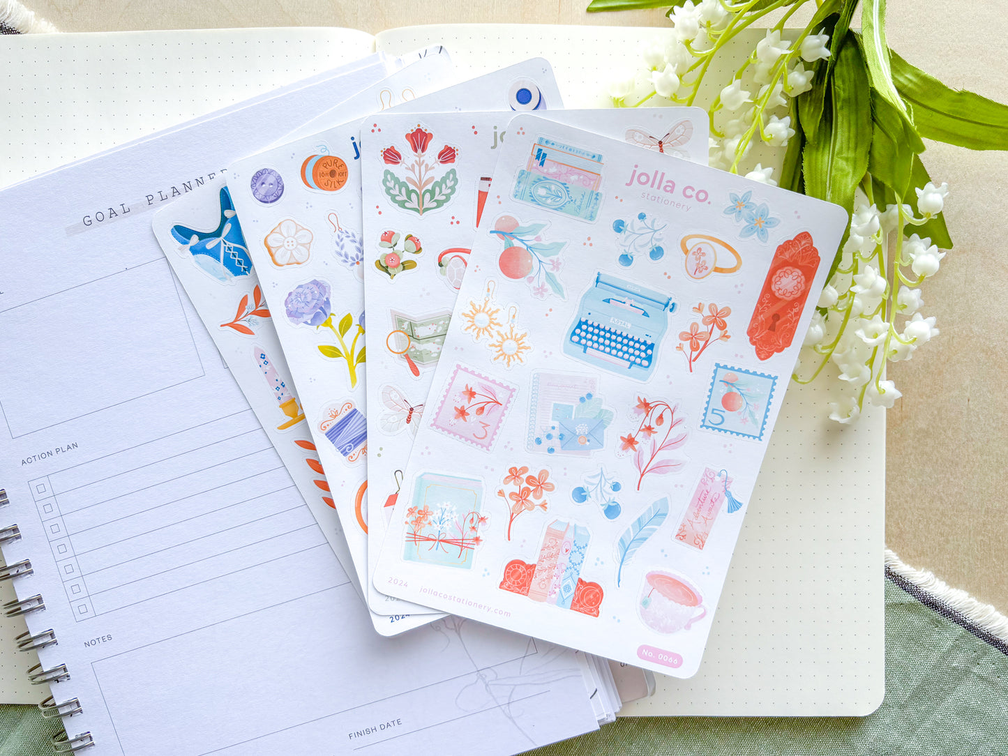 Hobbies Sticker Sheet Bundle | Includes 4 Sheets