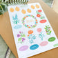 Birth Month Flowers  Sticker Sheet | For Bullet Journals, Planners, & Crafts