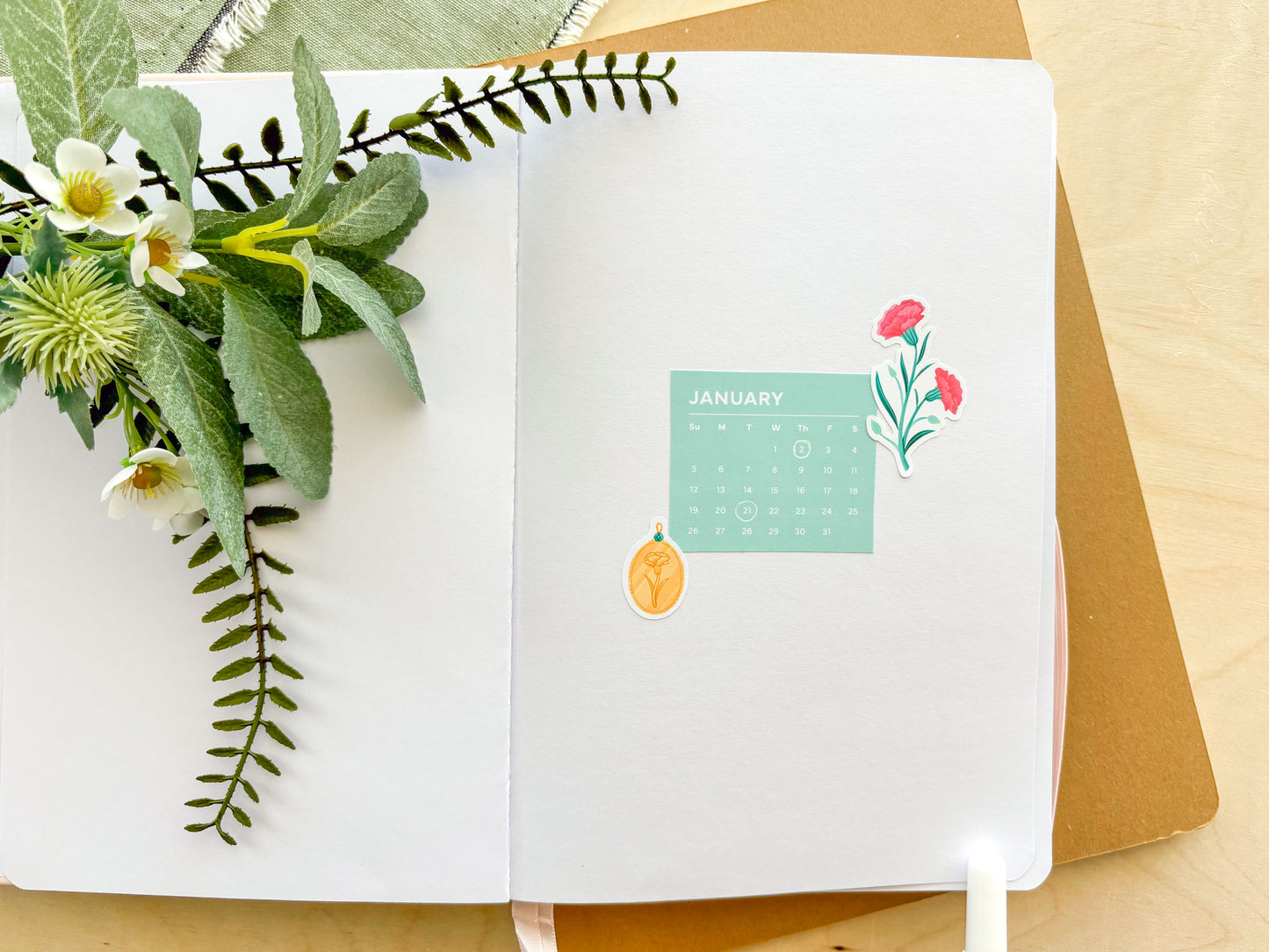 Birth Month Flowers  Sticker Sheet | For Bullet Journals, Planners, & Crafts