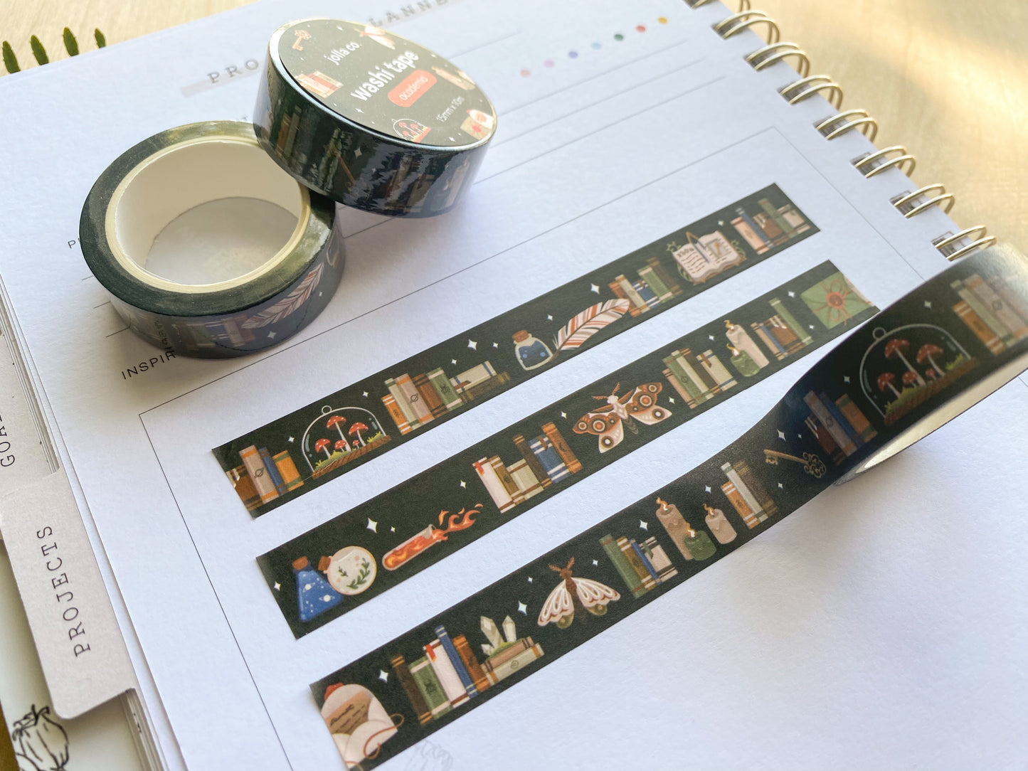 Dark Academia Washi Tape | For Planners, Bullet Journals, and Crafts