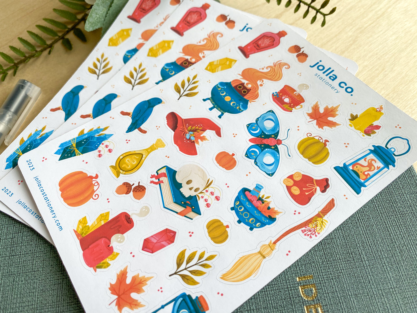 Bewitched Halloween Sticker Sheet | For Planners, Bullet Journals, and Crafts