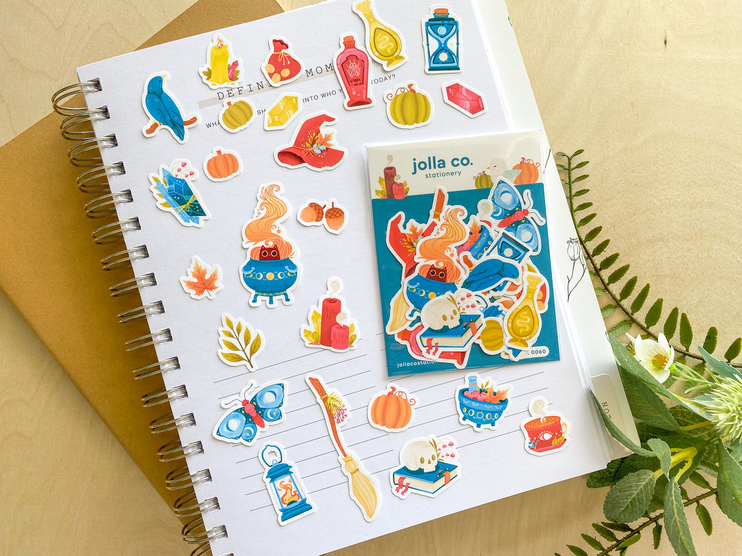 Bewitched Vinyl Sticker Flakes Pack | Water Resistant | For Crafts and Decoration