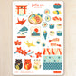 Japan Sushi Sticker Sheet | For Bullet Journals, Planners, & Crafts