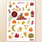 October Halloween Witch Sticker Sheet | For Bullet Journals, Planners, & Crafts