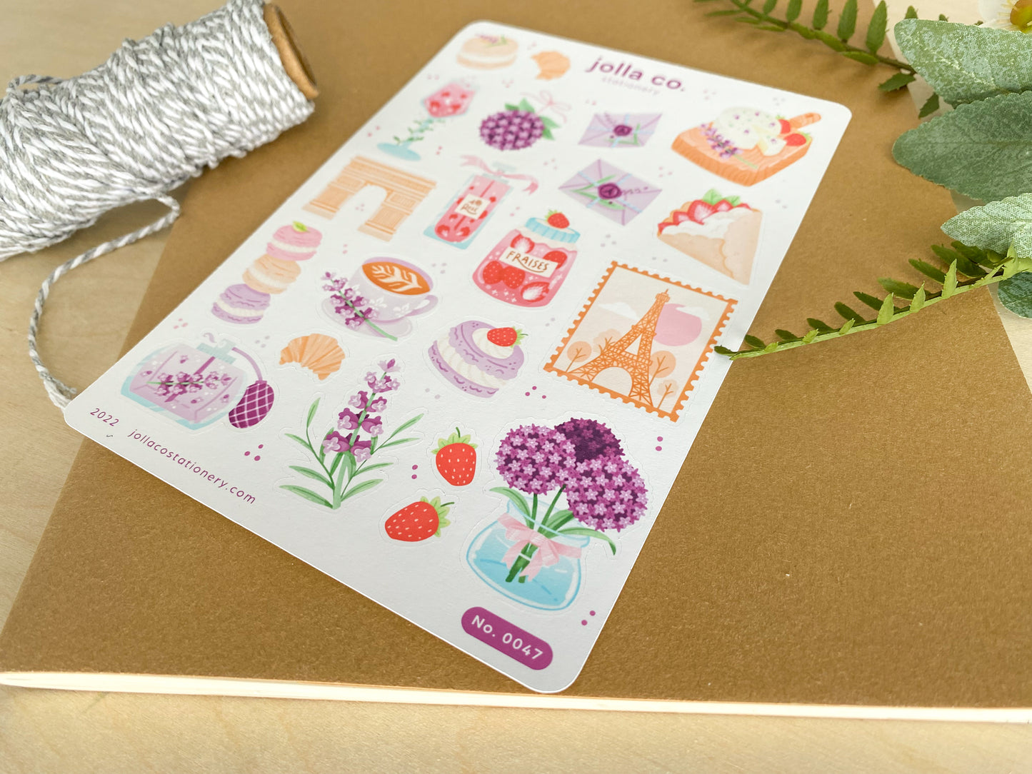 Paris France Sticker Sheet | For Bullet Journals, Planners, & Crafts