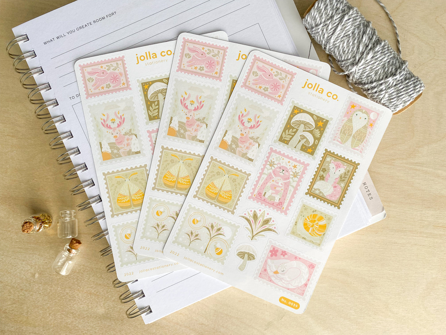 Wild Things Stamps Sticker Sheet | For Bullet Journals, Planners, & Crafts