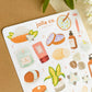 Bathtime Oasis Sticker Sheet | For Bullet Journals, Planners, & Crafts