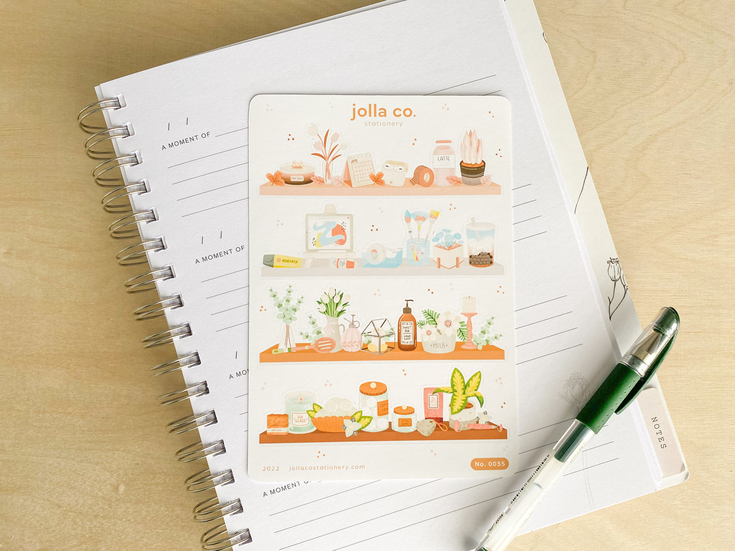 Deskscapes Sticker Sheet | For Bullet Journals, Planners, & Crafts