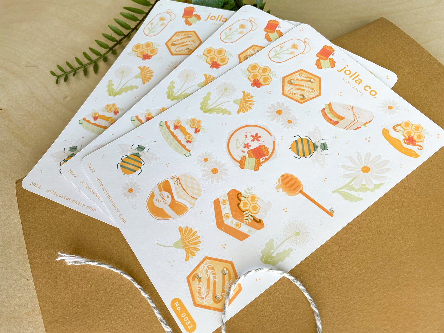 Honeybee Sticker Sheet | For Bullet Journals, Planners, & Crafts