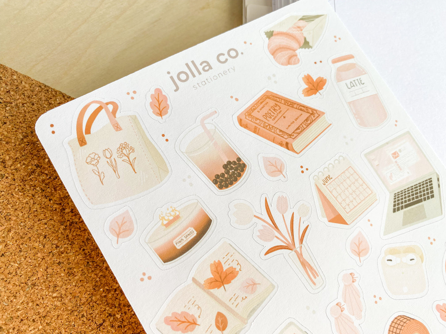 Chill & Cute Aesthetic Sticker Sheet | For Bullet Journals, Planners, & Crafts