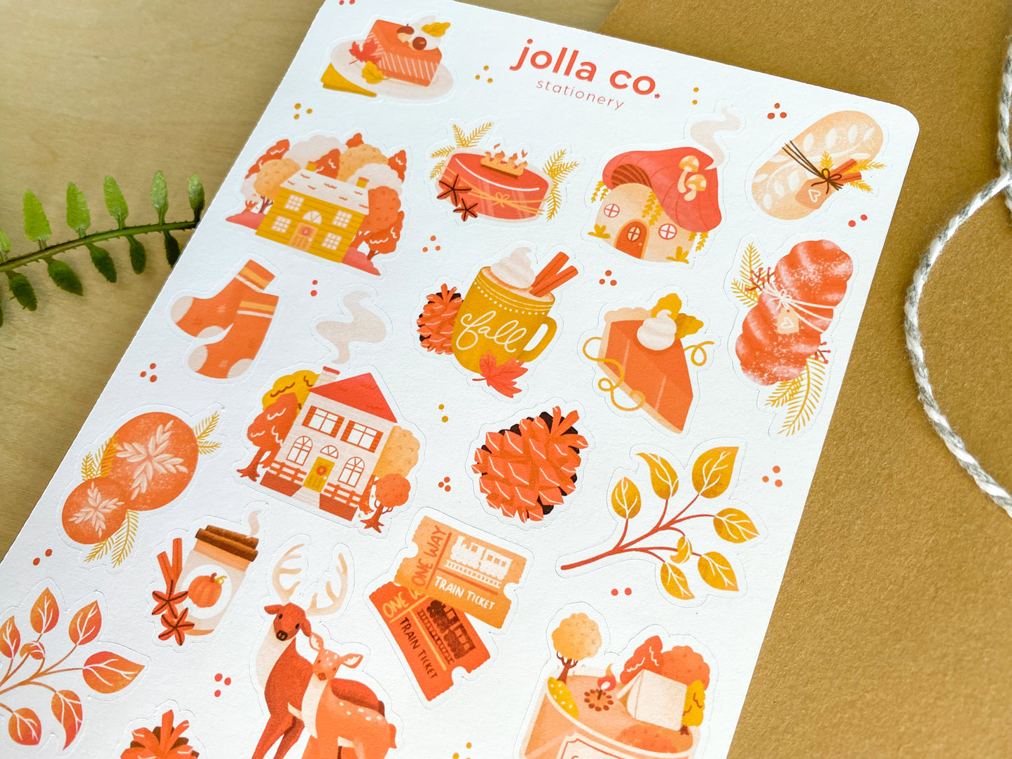 Cozy Cottage November Sticker Sheet | For Bullet Journals, Planners, & Crafts