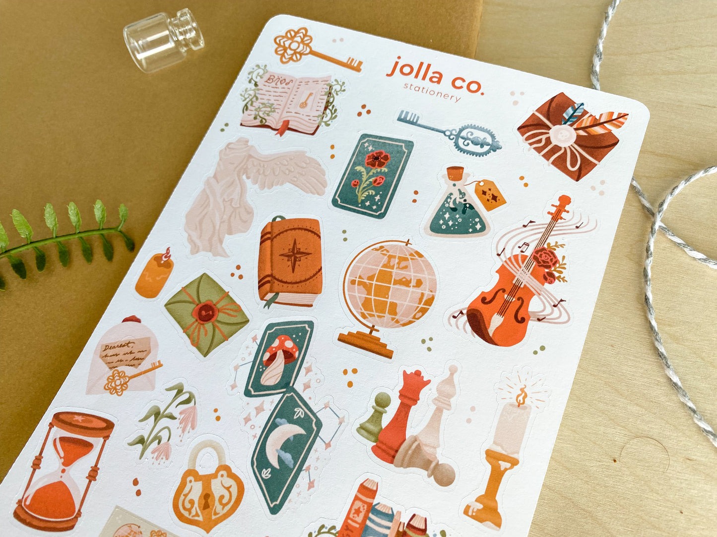 Dark Academia I Sticker Sheet | For Bullet Journals, Planners, & Crafts