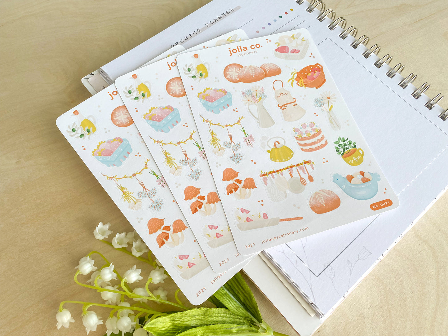 Cottage Kitchen Sticker Sheet | For Bullet Journals, Planners, & Crafts