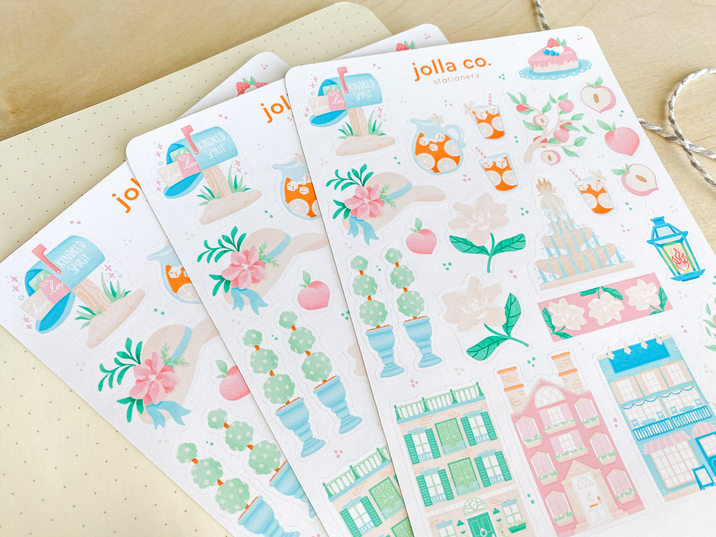 Southern Charm Sticker Sheet | For Bullet Journals, Planners, & Crafts