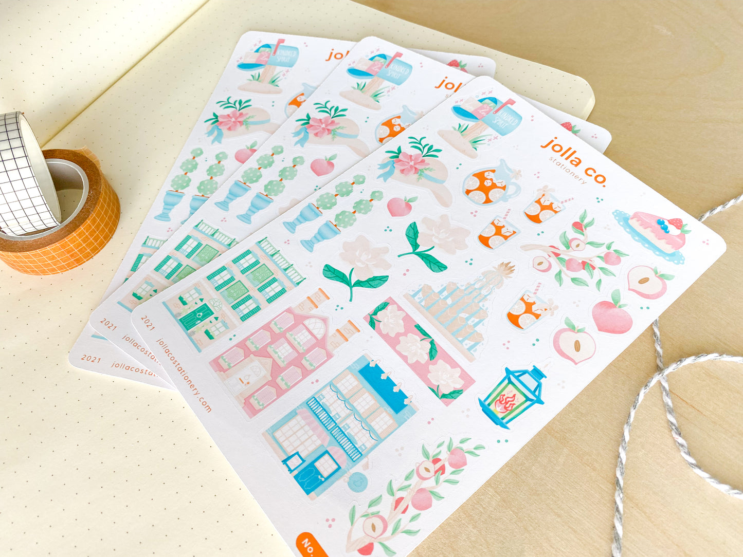 Southern Charm Sticker Sheet | For Bullet Journals, Planners, & Crafts