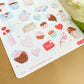 Valentine's Sticker Sheet | For Bullet Journals, Planners, & Crafts