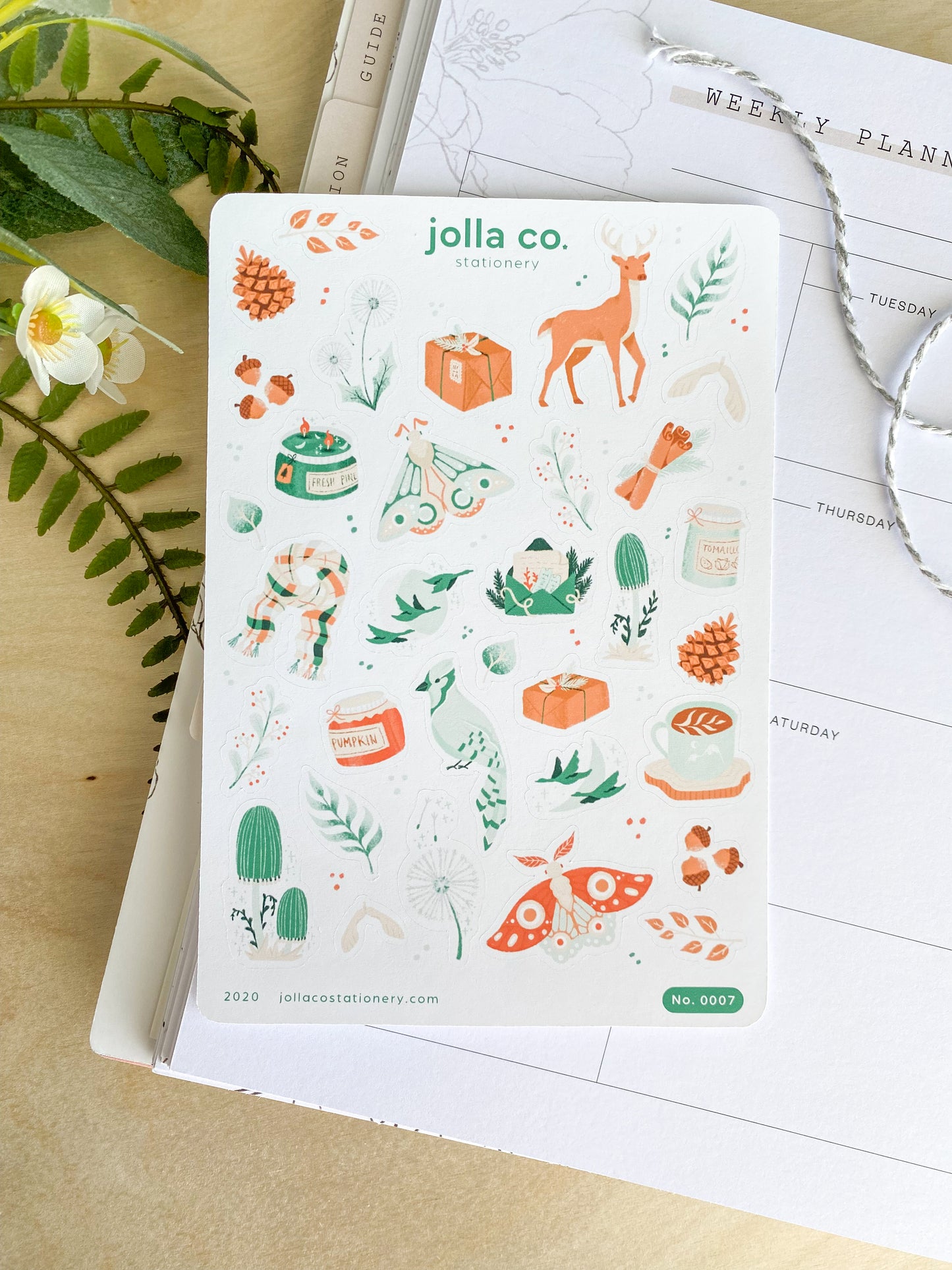 Forest Fall Sticker Sheet | For Bullet Journals, Planners, & Crafts