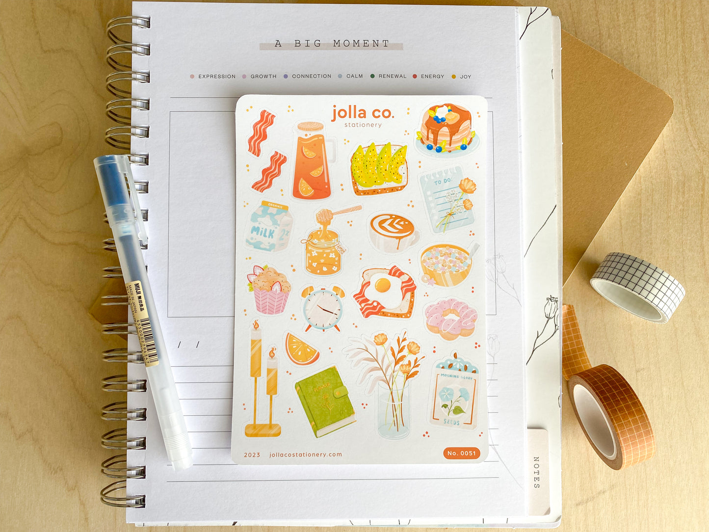 Bright Morning Sticker Sheet | For Bullet Journals, Planners, & Crafts