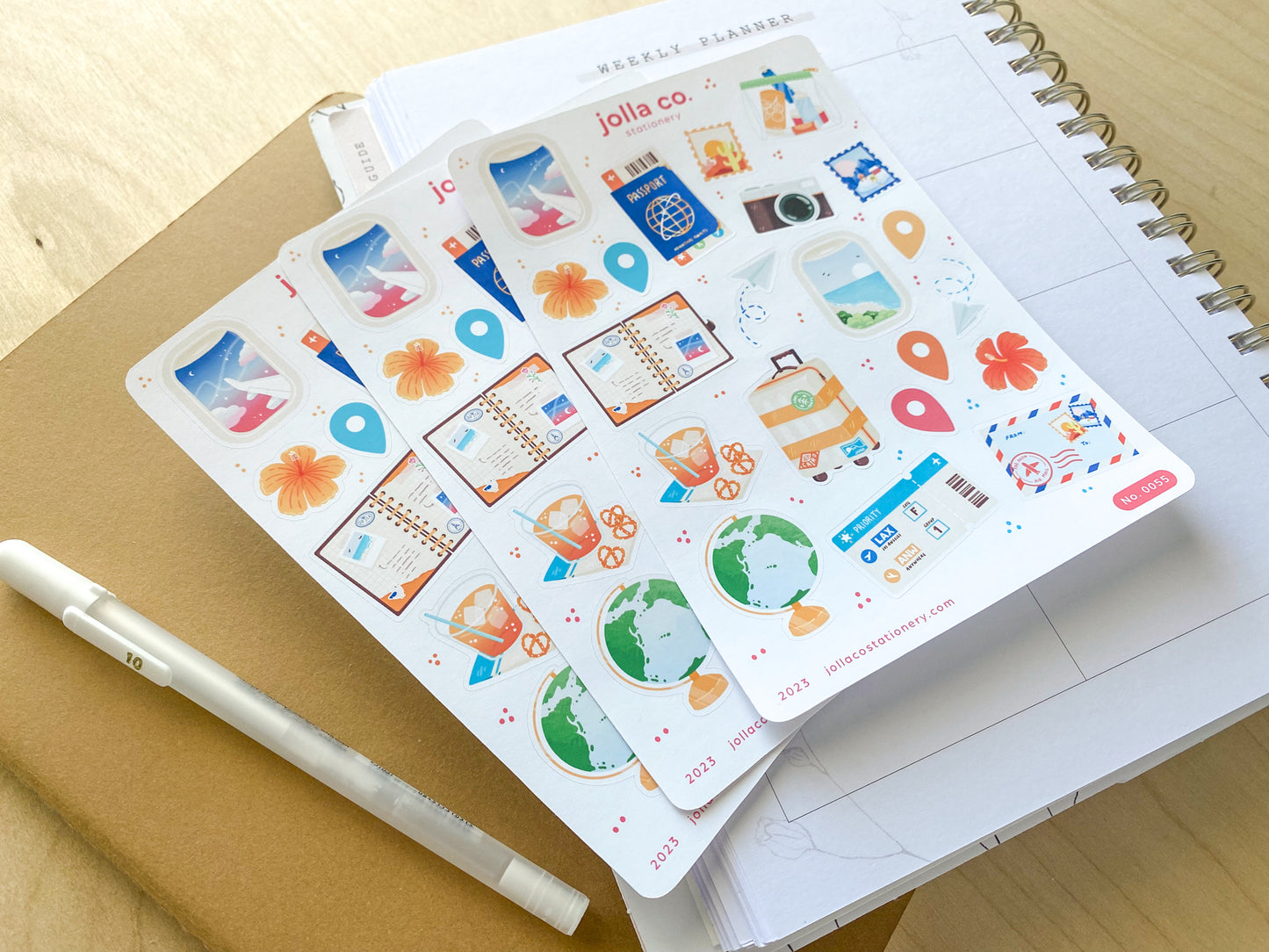 Travel Sticker Sheet | For Bullet Journals, Planners, & Crafts